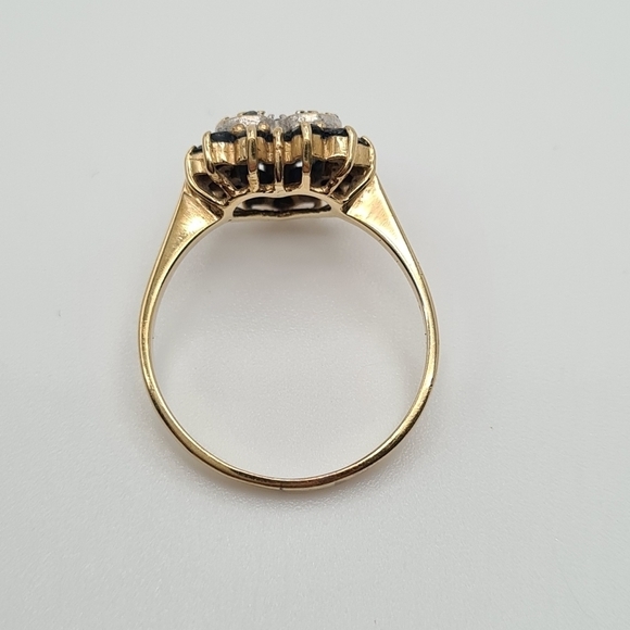 IGC Jewelry 14K Solid Yellow Gold Heart Shaped Ring US Size 7.5 - Picture 7 of 12